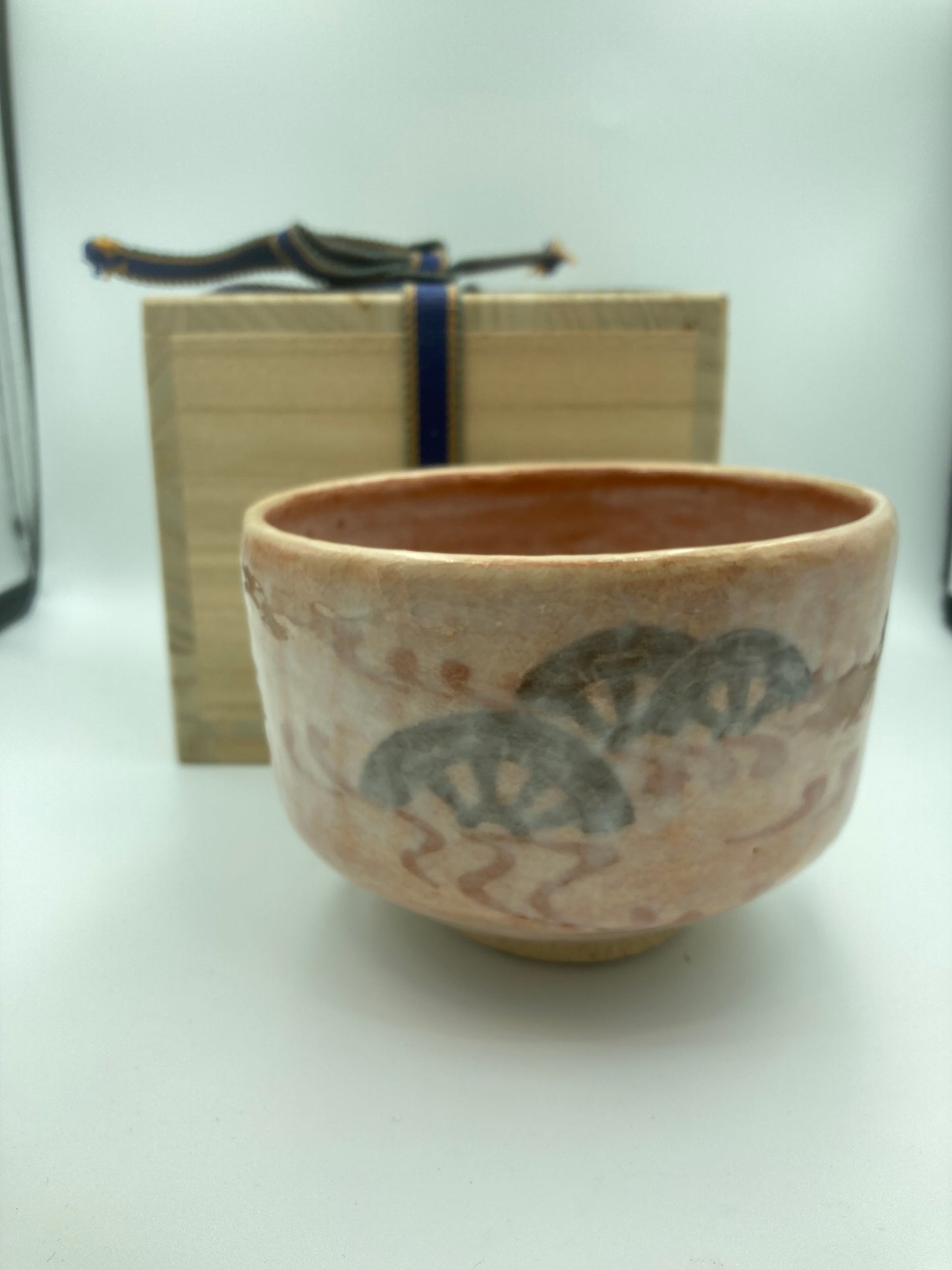 Chawan , Bol matcha vintage artiste Japonais Tamamo Ujike 1970~