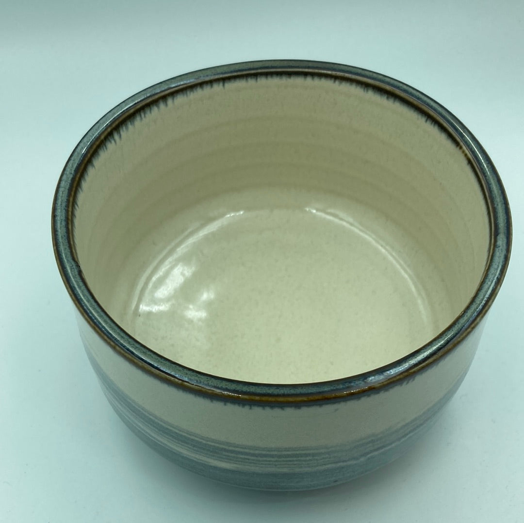 Bol Chawan Blanc Bleu 12cm