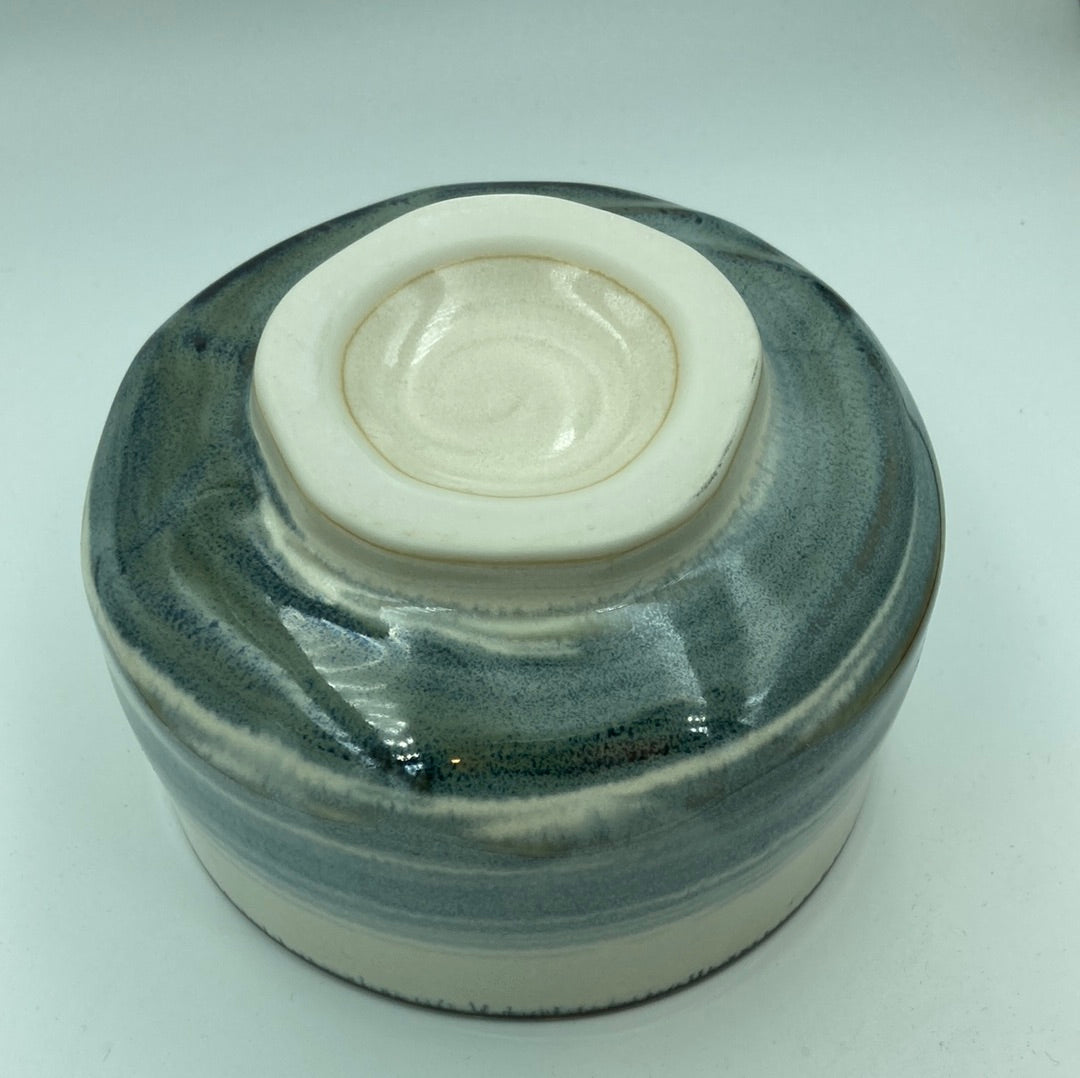 Bol Chawan Blanc Bleu 12cm