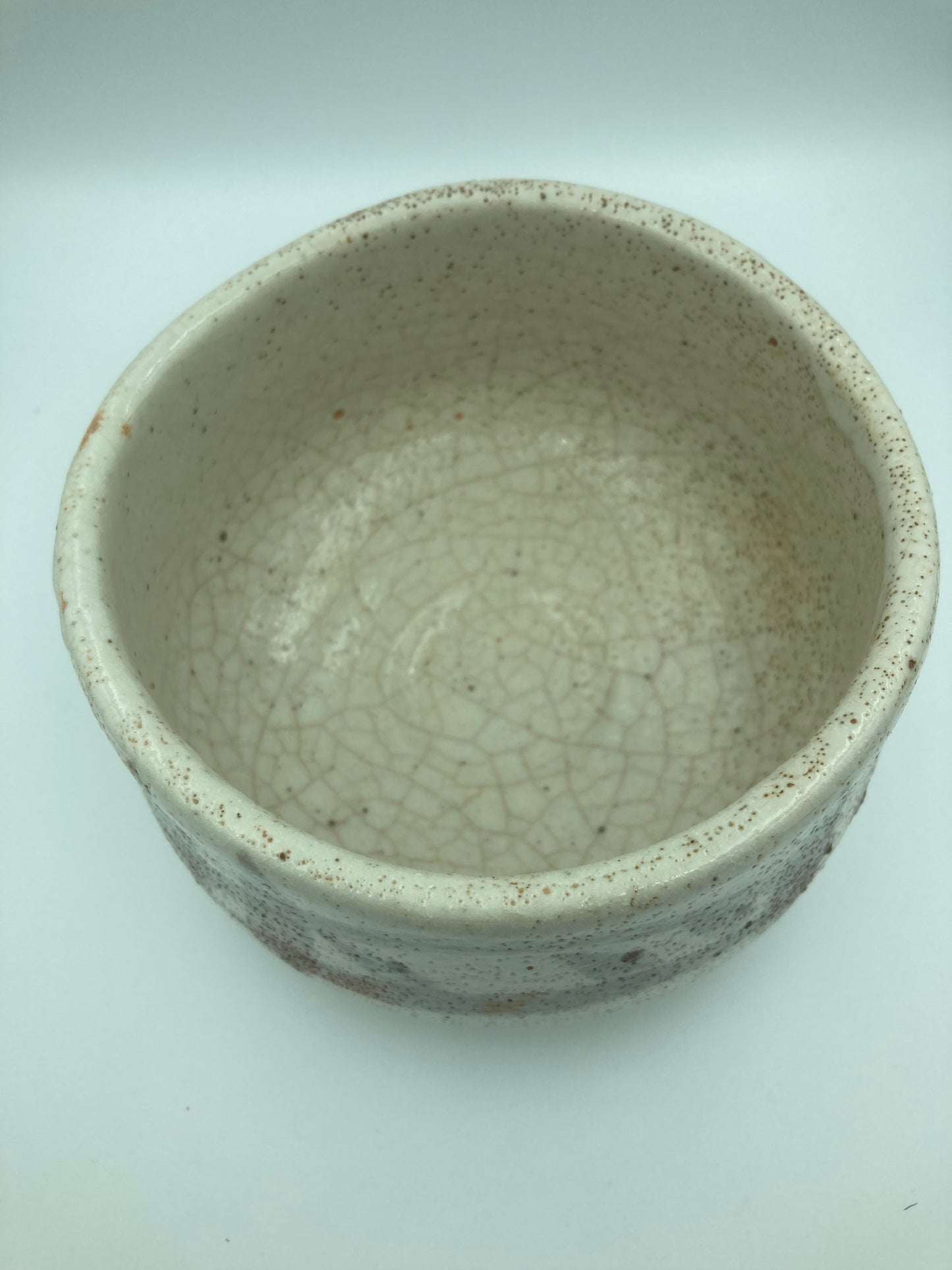 Chawan , Bol matcha SHINO vintage artiste Japonais Shoen Wakao 1960~