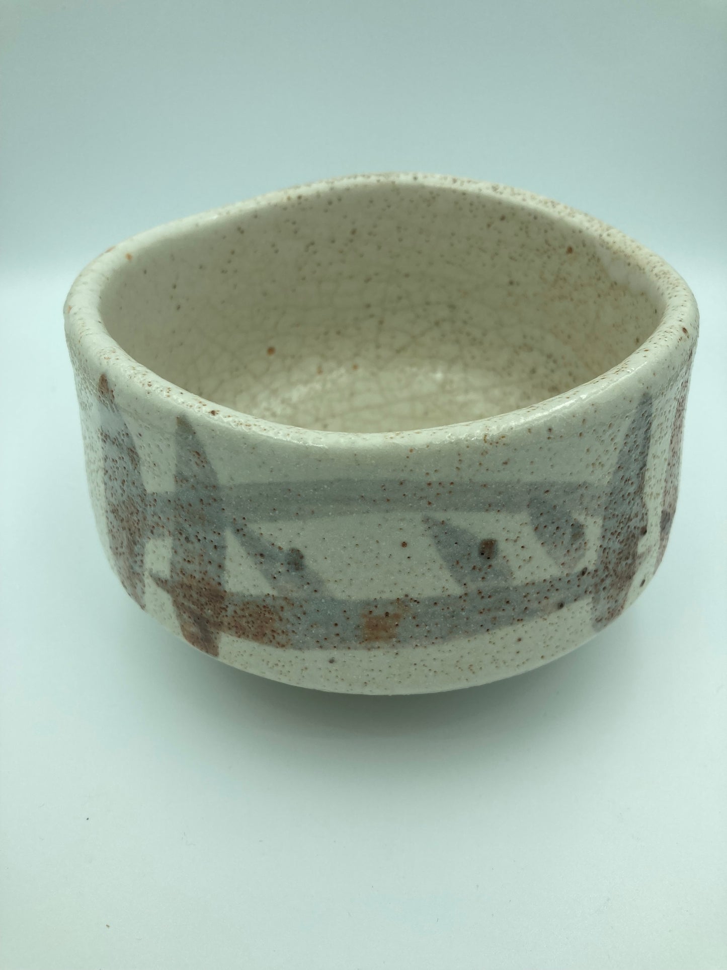 Chawan , Bol matcha SHINO vintage artiste Japonais Shoen Wakao 1960~