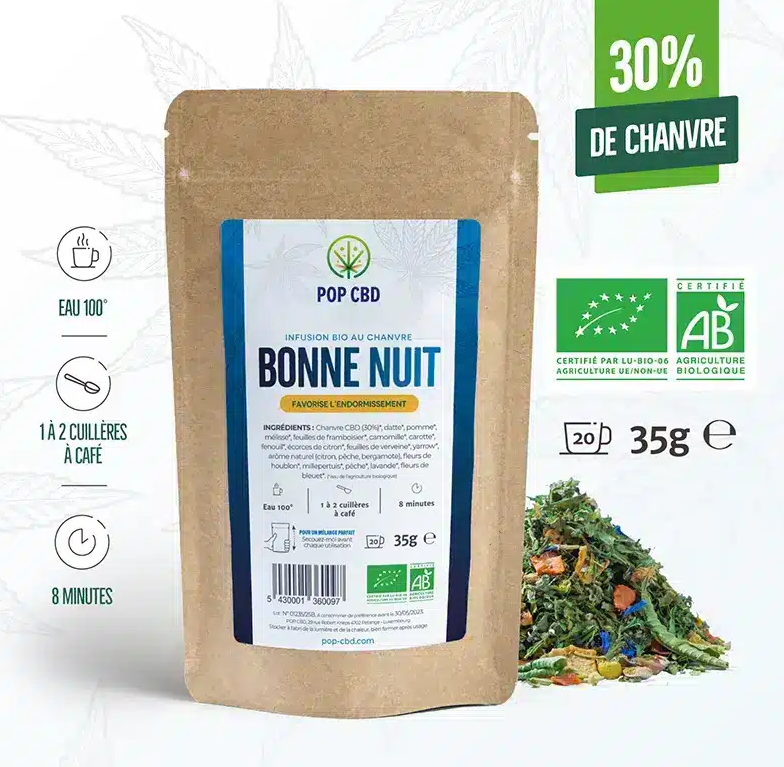 Bonne nuit -Tisane CBD Bio 35gr