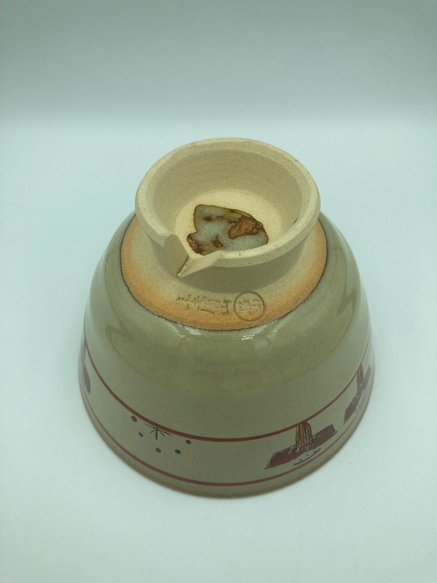 Chawan , Bol matcha vintage artiste Japonais Le 3eme Shozan Oshio 1970~