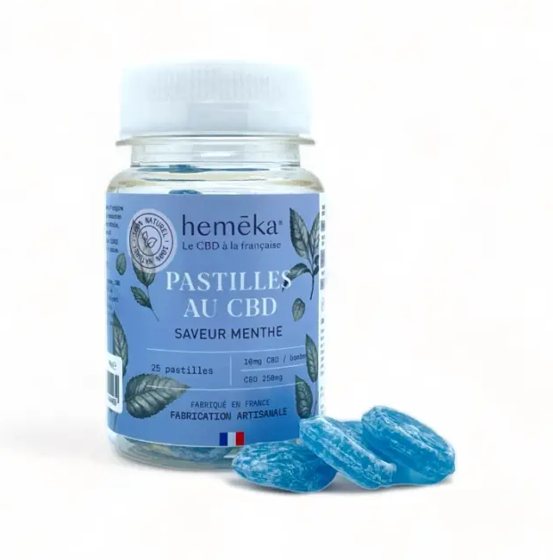 25  Pastilles au CBD - Menthe - 10mg