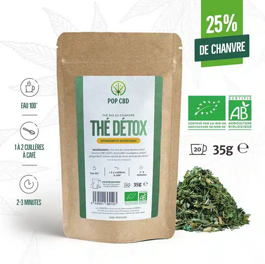 CBD thé vert lille bio détox